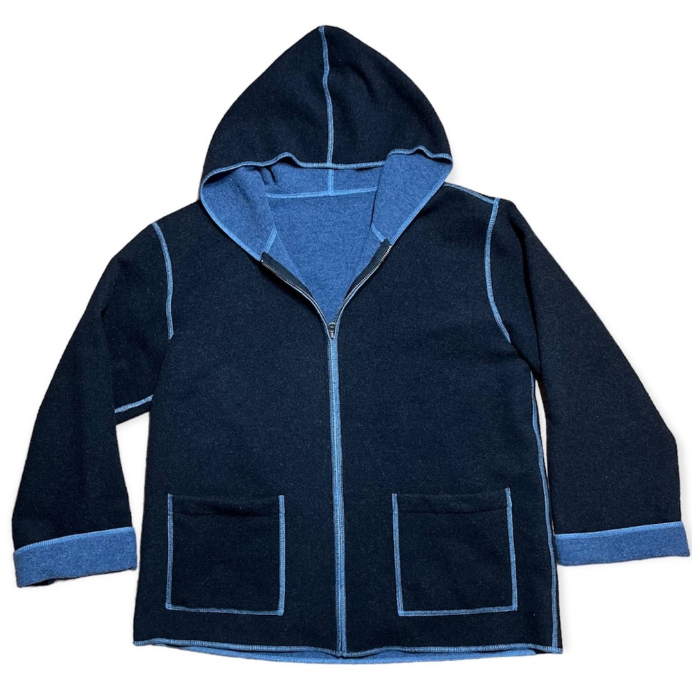 Cabi Boiled Wool Hooded Jacket Sz M